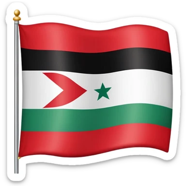 Jordanian flag with the number 79 sticker