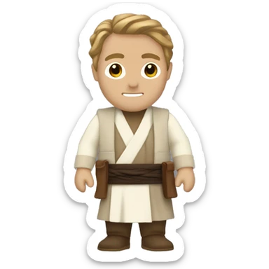 Italian obi won kenobi sticker