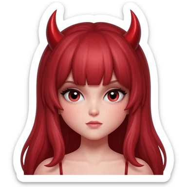 Devil girl sticker