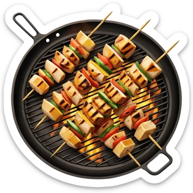 Chicken skewers less detailed sticker