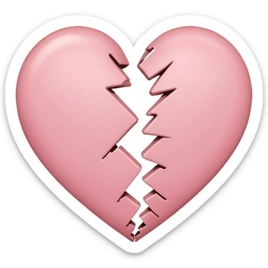 broken heart slowly mending with a patch sticker