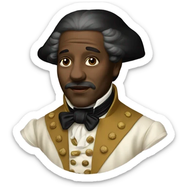 photorealistic aristocrat XVIII century sticker