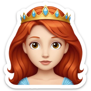 Princesa ruiva sticker