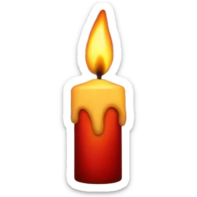 Christmas Candle Flame  sticker
