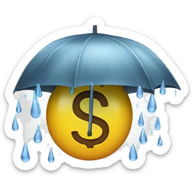Rain money  sticker