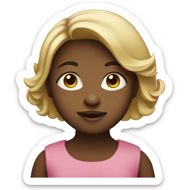 Girl holding the letter D sticker