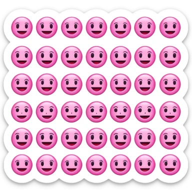 pink emojis sticker