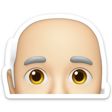 Xavier Niel Free face big nose balding close-up sticker