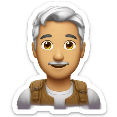 Chongo blanco sticker