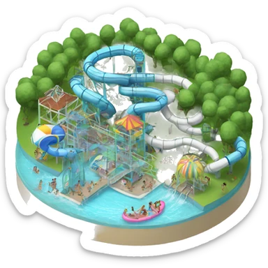 Water park  sticker