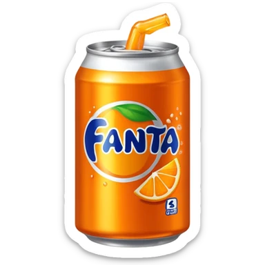 fanta tin sticker