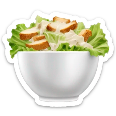 chicken caesar salad people sticker