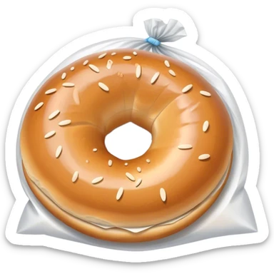 bagel in a bag sticker