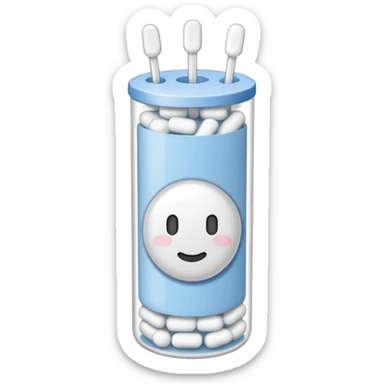 ear cotton sticks packet sticker