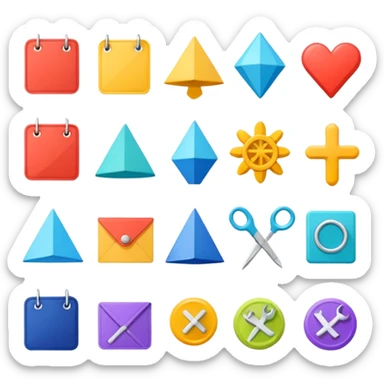 Elements for planner sticker