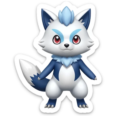 Shiny Oshawott-Meowstic-Zangoose-Hybrid (Full body) sticker