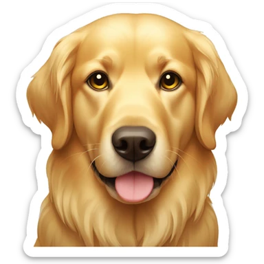 Golden retriver com óculo de sol sticker