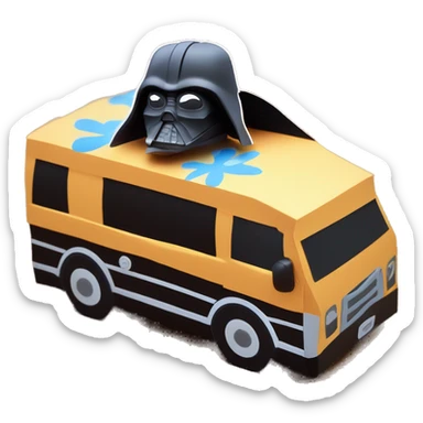 Cardcraft Real 3d Darth Vader’s and Scooby Doo’s mystery van sticker