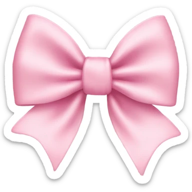 light pink bow sticker