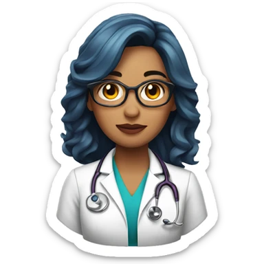 Doctora cabello rubio  sticker