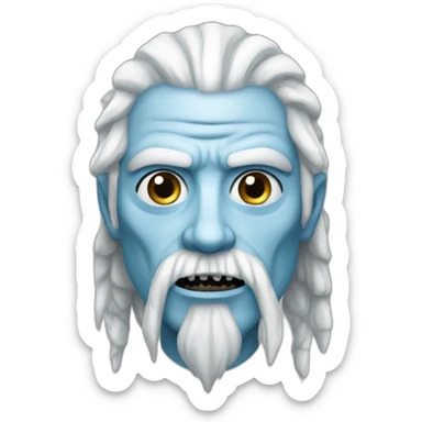 ice white walker sticker