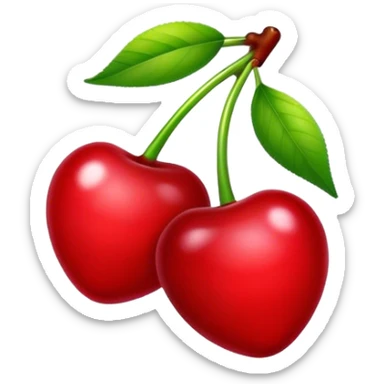 red cherry sticker