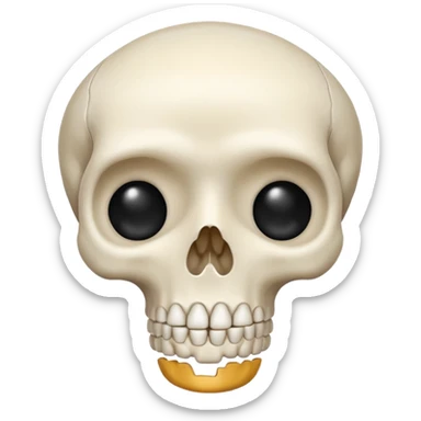 can you generate simple emoji about healthy bone make it cute sticker