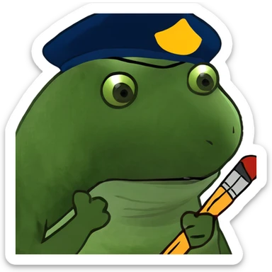 pink french spam artist sticker