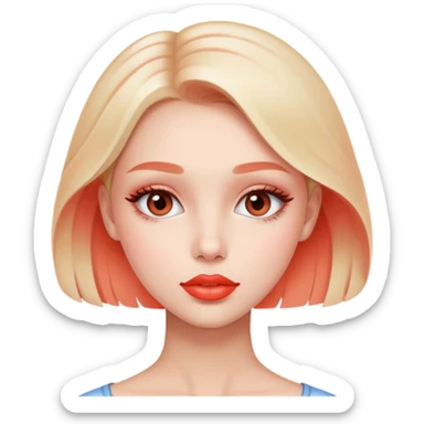 Coral clean girl aesthetic  sticker