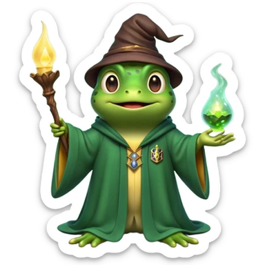 “3D emoji of a magical [], Harry Potter style, Hogwarts magic, fantasy atmosphere, soft glow, cinematic lighting, high detail” sticker