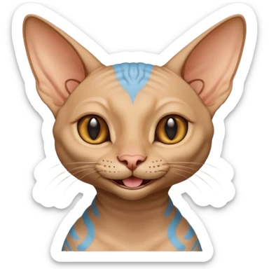 sphinx cat smiling sticker
