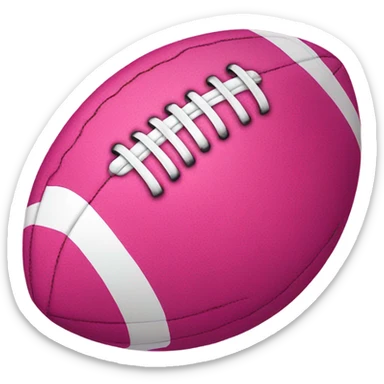 pink football sticker