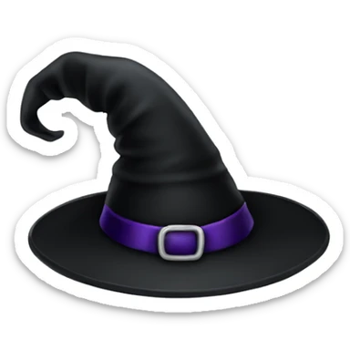 black witch hat sticker