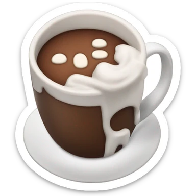 Hot chocolate sticker