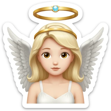 angel with halo sticker