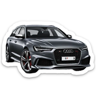 audi rs6 sticker