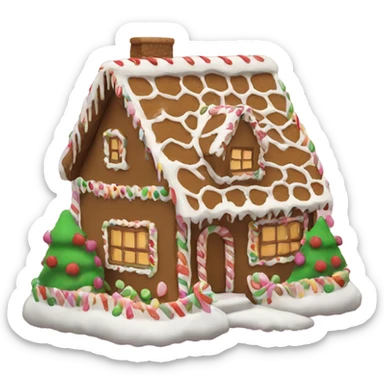 aesthetic gingerbread house sticker
