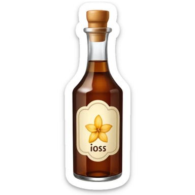 Vanilla extract sticker