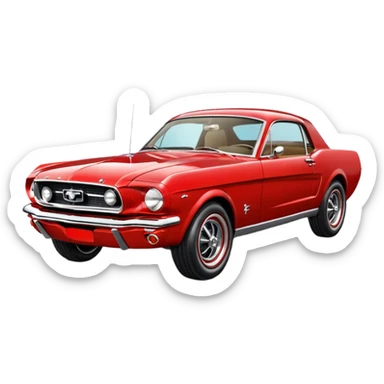 Classic mustang sticker