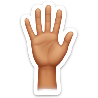 Hang loose hand tan sticker