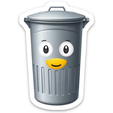 “PMO” text pasted onto a trash can  sticker