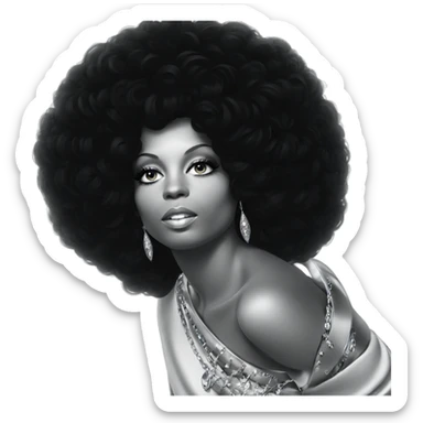 monochrome beauty with jewelry sticker