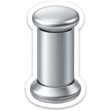 silver push pin sticker