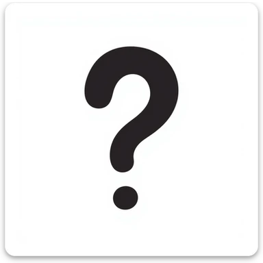 hand-drawn sketchy question mark with artistic flair sticker