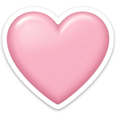 Baby Pink iPhone heart sticker