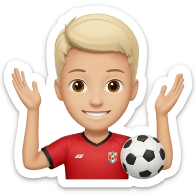 soccer fan (#00A3E0) and red (#F9423A) sticker