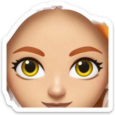 becky lynch green eyes elf ears sticker