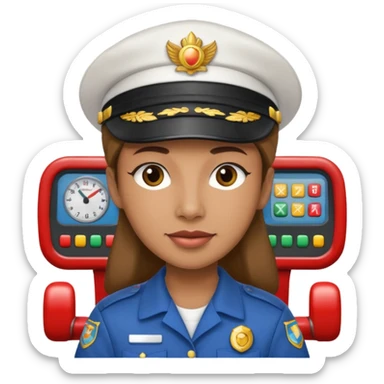 Fairground Staff Ride Operator at Controls sticker