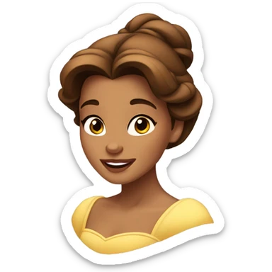 Belle from beauty and the beast sticker