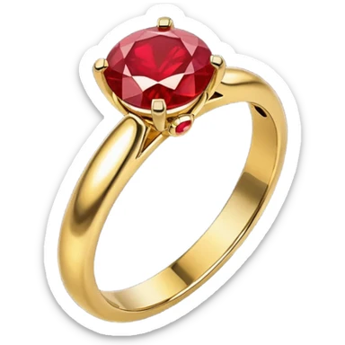 ruby ring sticker